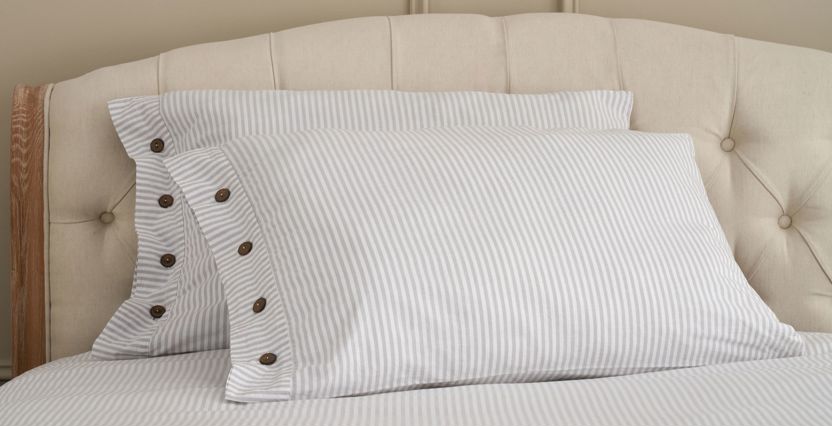 Cotton Collection Dyed Stripe Pillowcase Pair